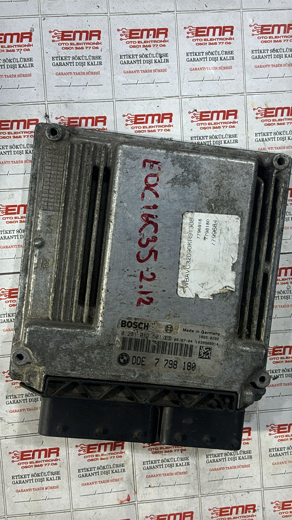 BMW E90 320D MOTOR BEYNİ 0 281 012 501